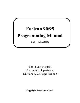 fortran tutorial for beginners pdf